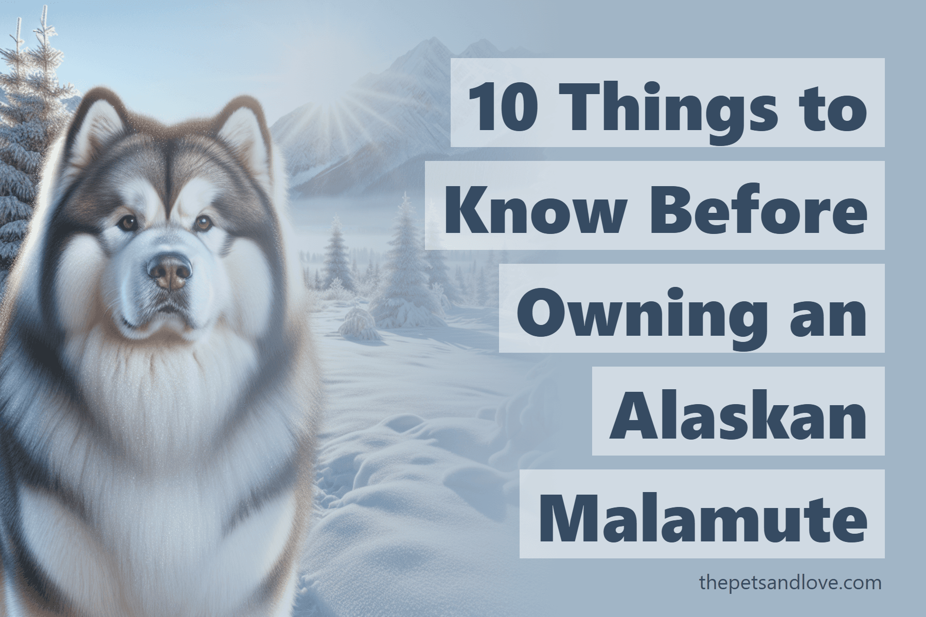 10 Things to Know Before Owning an Alaskan Malamute