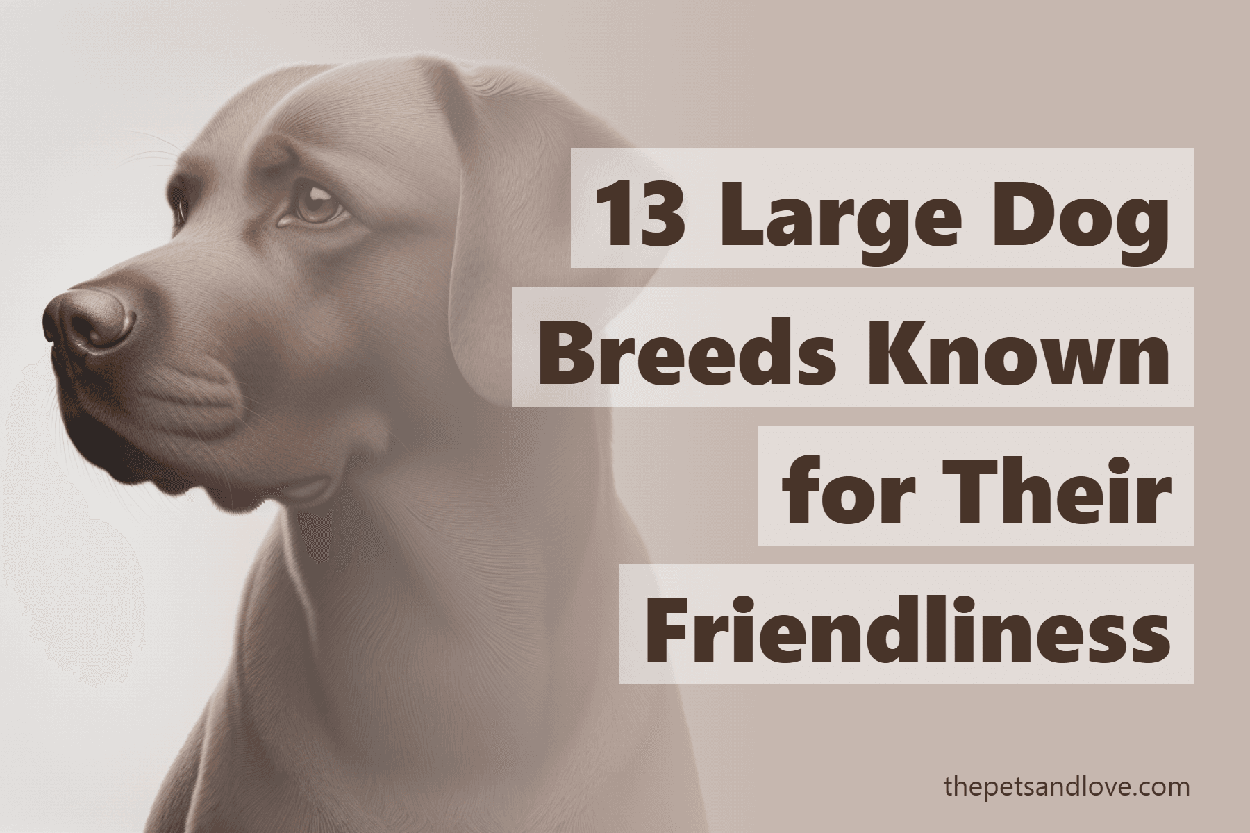 13 Large Dog Breeds Known for Their Friendliness