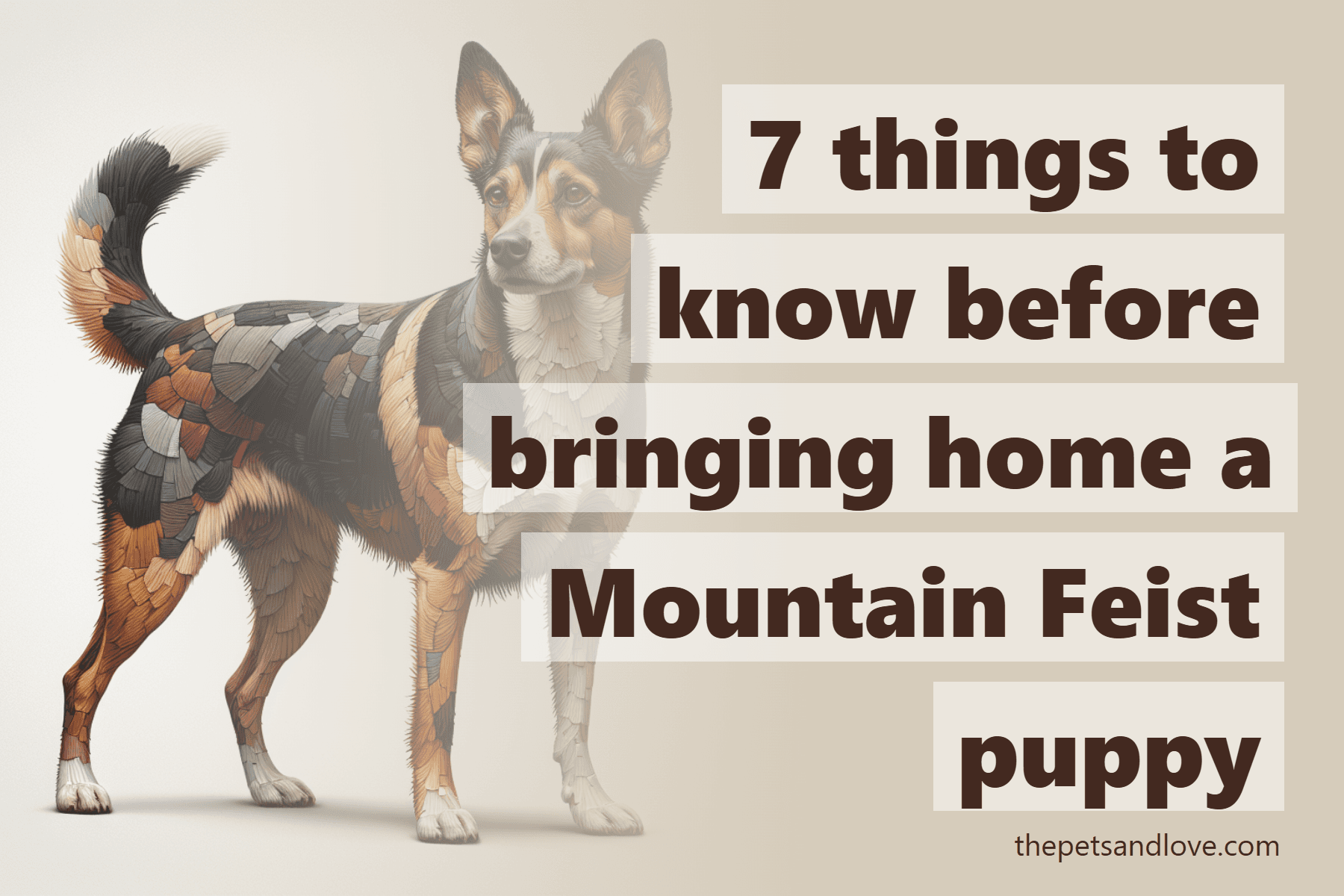 7 things to know before bringing home a Mountain Feist puppy