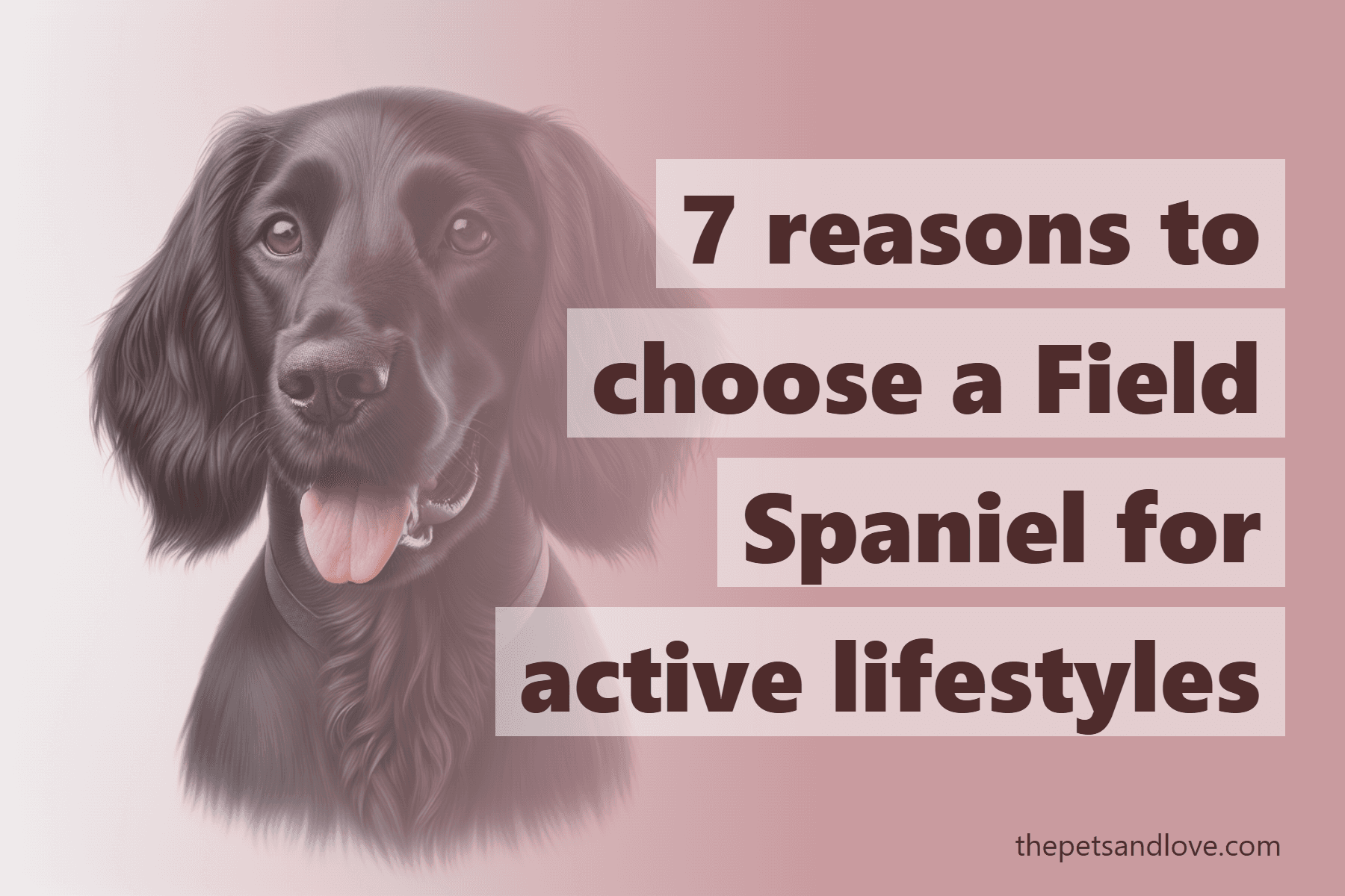 7 reasons to choose a Field Spaniel for active lifestyles