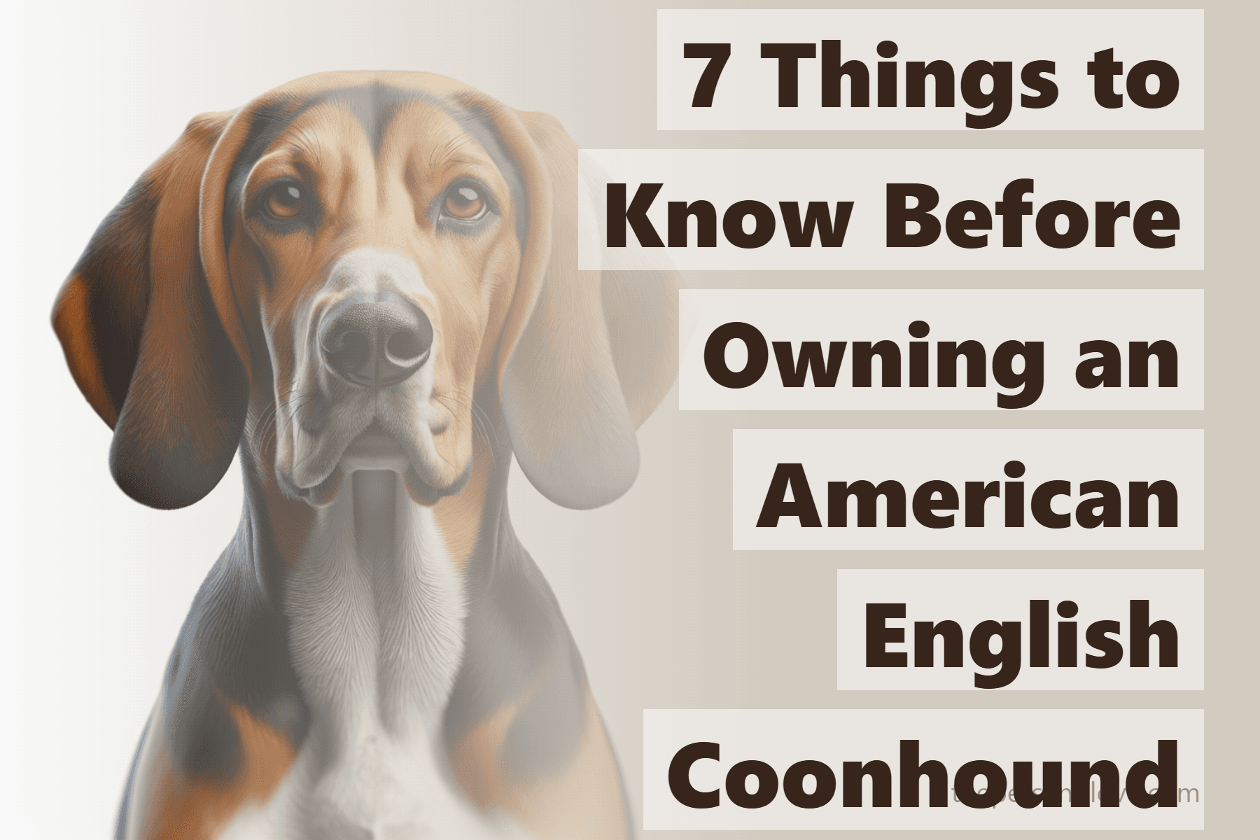 7 Things to Know Before Owning an American English Coonhound