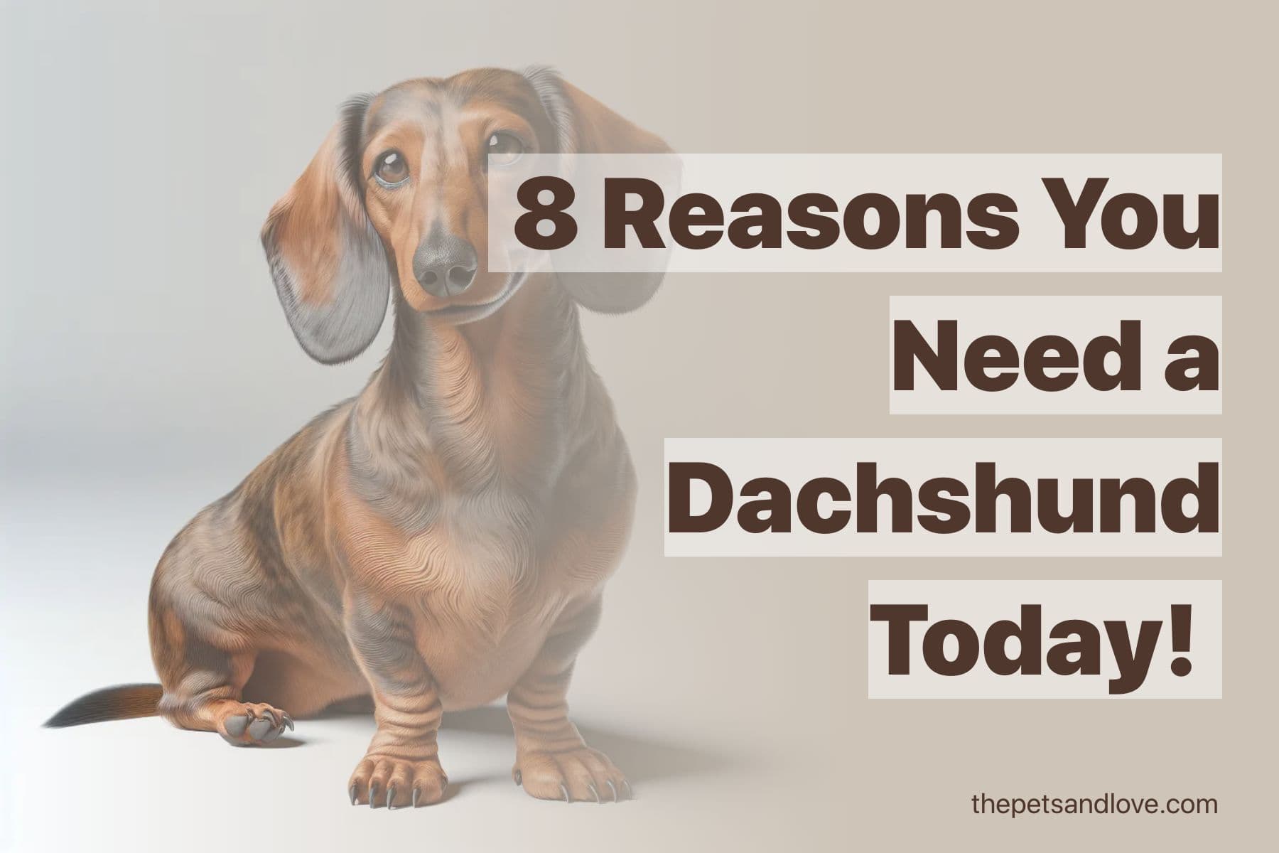 Eight Kinds of People Who Would Enjoy Having a Dachshund as a Pet