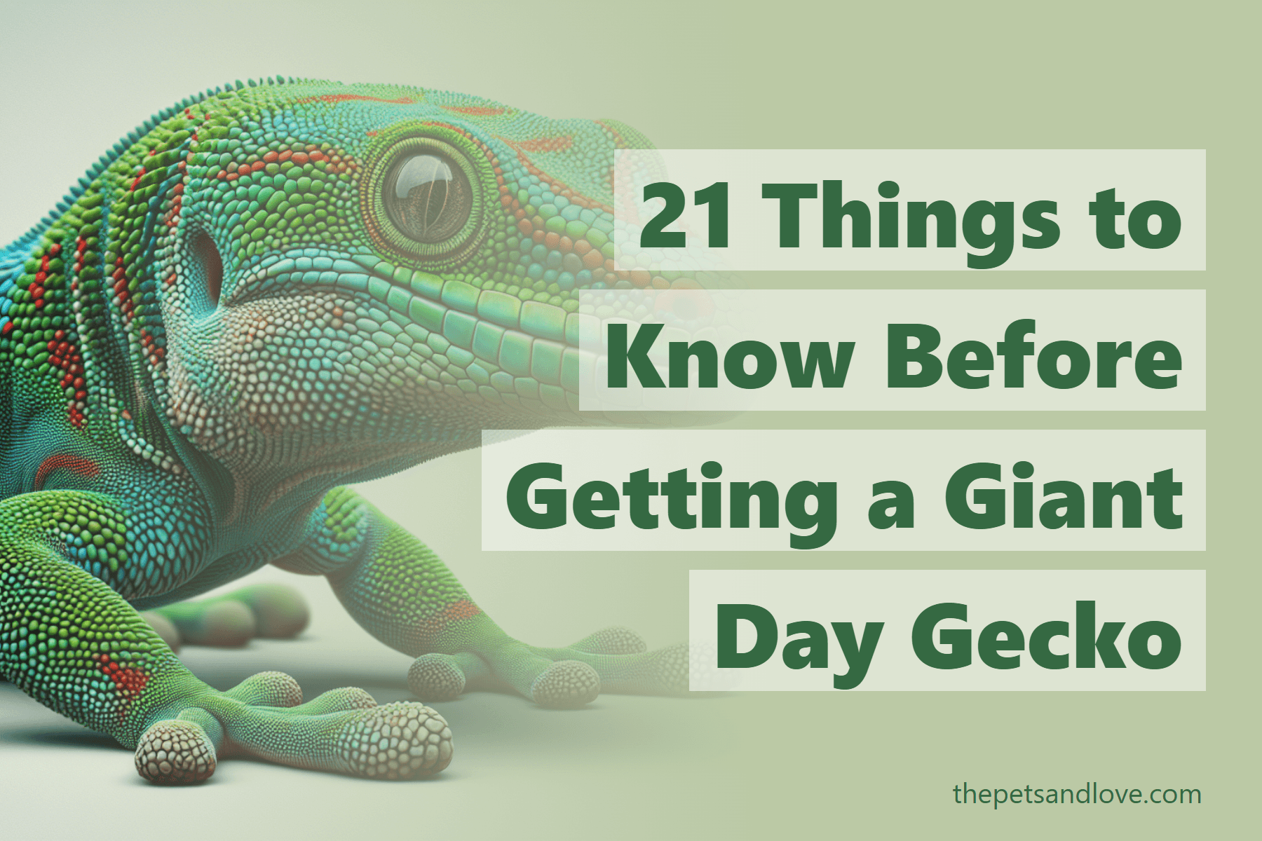 21 Things to Know Before Getting a Giant Day Gecko
